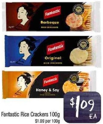 Foodworks Fantastic Rice Crackers 100g offer