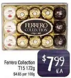 Foodworks Ferrero Collection T15 172g offer