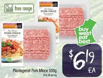 Foodworks Plantagenet Pork Mince 500g offer