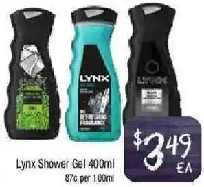 Foodworks Lynx Shower Gel 400ml offer
