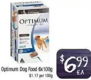 Foodworks Optimum Dog Food 6x100g offer