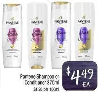 Foodworks Pantene Shampoo Or Conditioner 375ml offer