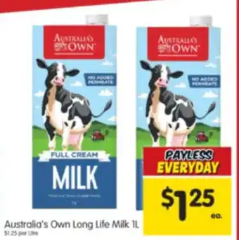 Spar Autralia's Own Long Life Milk 1L offer