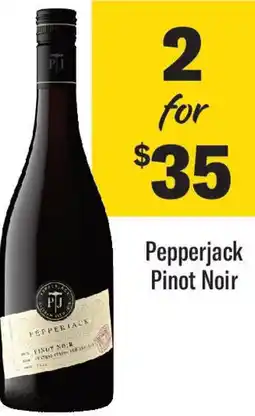 Coles Pepperjack pinot noir offer