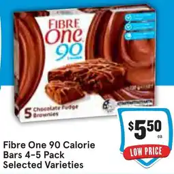 Fibre one 90 calorie bars