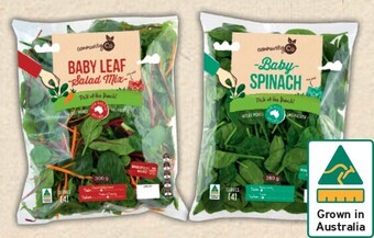 IGA Community Co Baby Leaf Mix 300g and Baby Spinach 280g offer