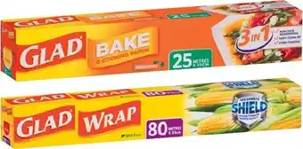 IGA Glad Bake & Cooking Paper 30cm×25m, Wrap 80m×33cm or Foil 30cm×30m offer