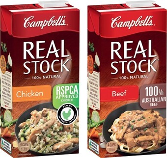 IGA Campbells Real Stock 1 Litre Selected Varieties offer