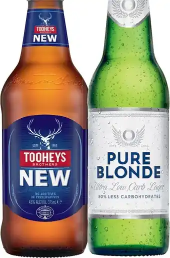 IGA Tooheys New or Pure Blonde Lager 24 Pack offer