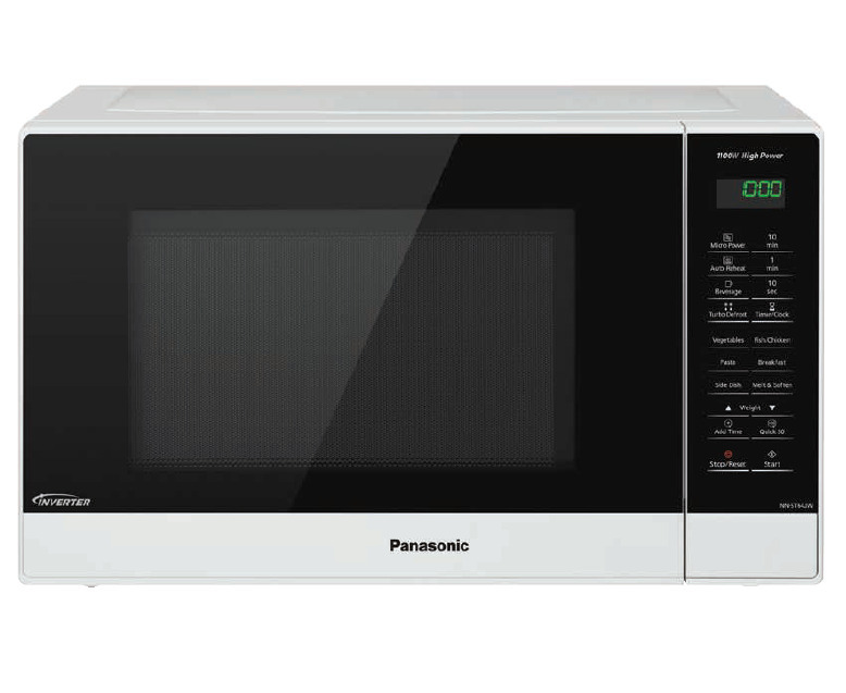 Panasonic 32l inverter microwave white offer at The Good Guys