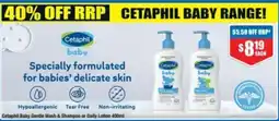 Chemist Warehouse Cetaphil Baby Gentle Wash & Shampoo or Daily Lotion offer