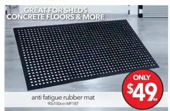 Anti Fatigue Rubber Mat 90x150cm