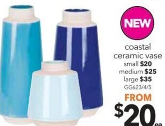 Cheap as Chips Coastal Ceramic Vase Small offer