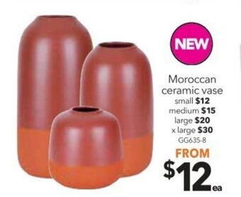 Cheap as Chips Moroccan Ceramic Vase Small offer