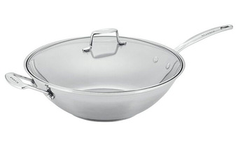 Harris Scarfe Scanpan impact stainless steel 32cm wok offer
