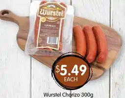 Spudshed Wurstel chorizo offer