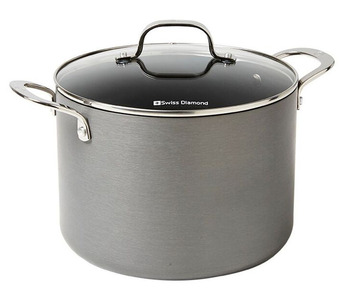 Harris Scarfe Swiss diamond hard anodised 24cm stockpot offer