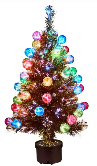 Harris Scarfe Soren 90cm fibre optic tree with baubles offer