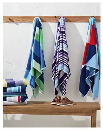 Harris Scarfe Soren 450gsm terry beach towel offer