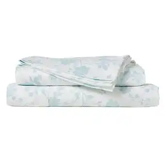 Laura ashley garden palace printed 375 thread count cotton sheet sets qb