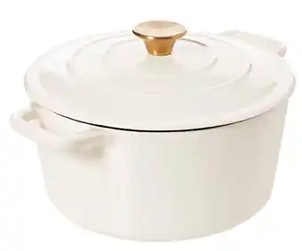 Harris Scarfe Smith + nobel 5l luxe cast iron casserole white offer
