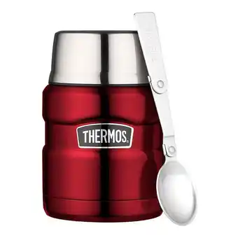 Harris Scarfe Thermos king stainless steel red food jar 470ml offer