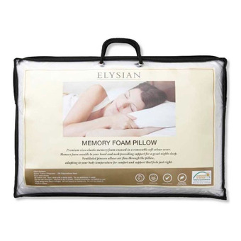 Harris Scarfe Elysian memory foam pillow standard offer