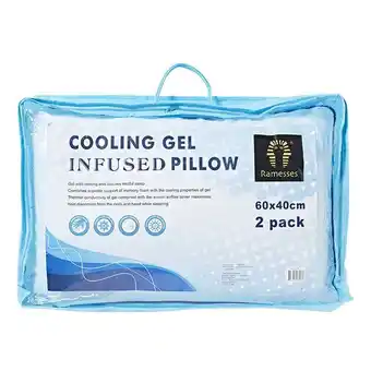 Harris Scarfe Ramesses 2pk cooling gel infused shredded memory foam pillow offer