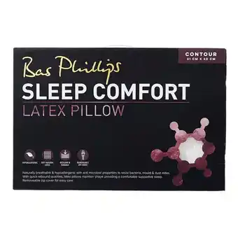 Harris Scarfe Bas phillips sleep comfort latex pillow contour offer