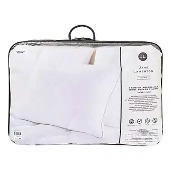 Harris Scarfe Jane lamerton wool top pillow offer