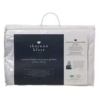 Harris Scarfe Shaynna blaze talalay latex pillow offer