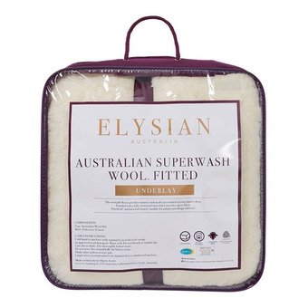 Harris Scarfe Elysian 450gsm australian washable wool underlay qb offer