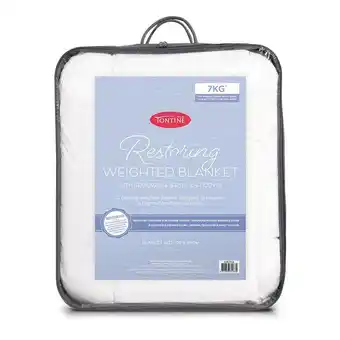 Harris Scarfe Tontine restoring weighted blanket 6.80kg offer