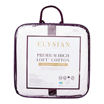 Harris Scarfe Elysian cotton mattress protector qb offer