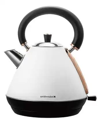 Harris Scarfe Smith + nobel 1.7l white & rose gold kettle offer