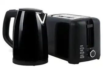 Harris Scarfe Smith + nobel toaster & kettle pack black offer