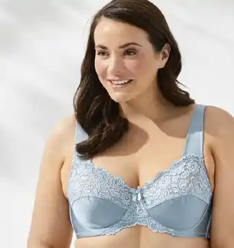 Harris Scarfe Sash & rose lace underwire minimiser bra offer