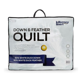 Killarney 50% duck down & 50% feather quilt qb