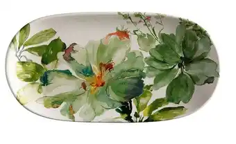 Harris Scarfe Casa domani botanical servingware oval platter 33x17cm offer