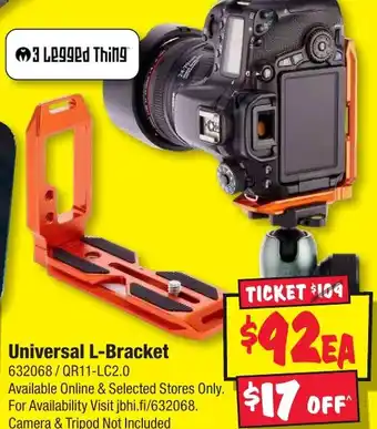 JB Hi-Fi Universal L-Bracket offer