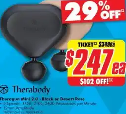 Theragun mini 2.0 - black or desert rose