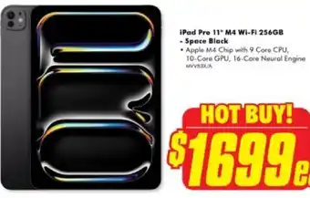 The Good Guys Ipad pro 11" m4 wi-fi 256gb - space black offer