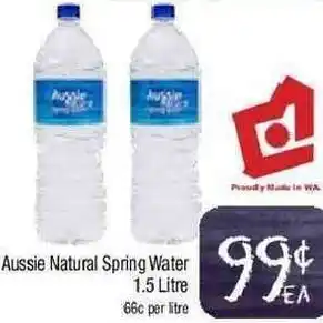 Foodworks Aussie Natural Spring Water 1.5 Liter offer
