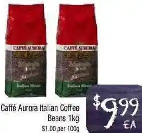 Caffé Aurora Italian Coffee Beans 1 Kg