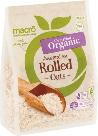Woolworths Macro Organic Rolled Oats 500g offer