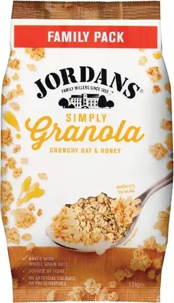 Woolworths Jordans Granola 1.5 kg offer