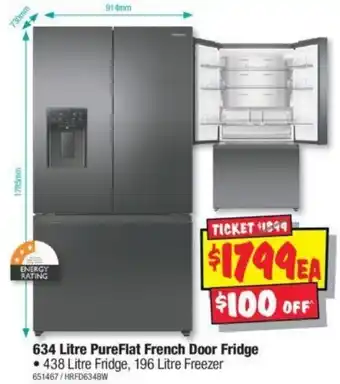 JB Hi-Fi Pureflat french door fridge offer