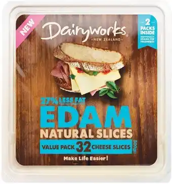 Woolworths Dairyworks Edam Cheese Slices 500g offer