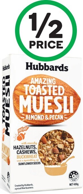 Woolworths Hubbards Muesli or Granola 450g offer