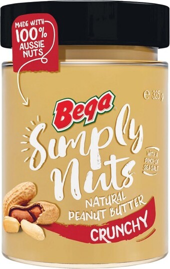 Woolworths Bega Simply Nuts Peanut Butter 315-325g offer